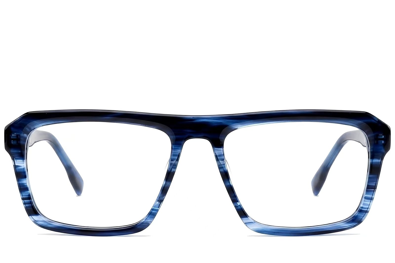 Gafas de aviador de acetato azul #BS522-0334