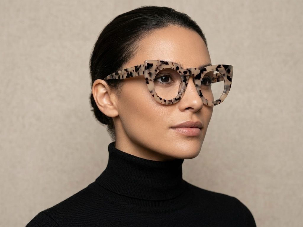 Butterfly Pattern Acetate Glasses #BS522-0335