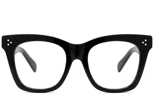 Lunettes papillon en acétate noir #BS522-0338