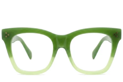 Lunettes en acétate vert papillon #BS522-0340