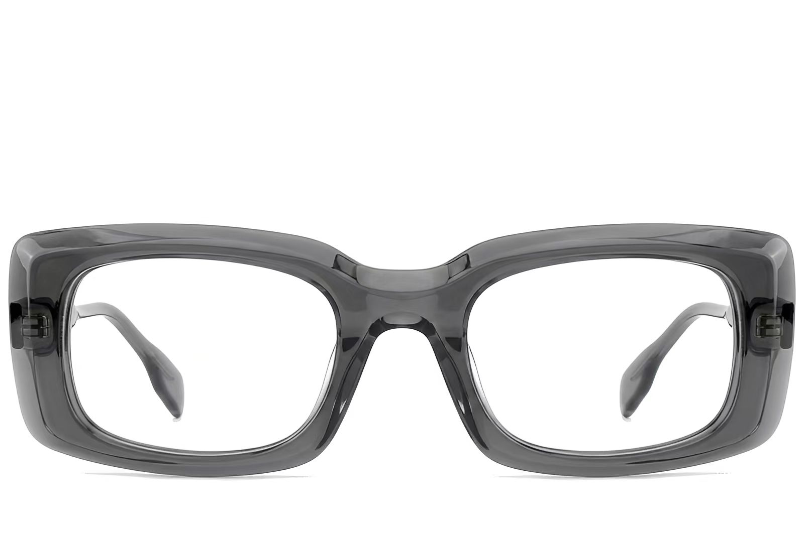 Rectangular Grey Acetate Glasses #BS522-0342