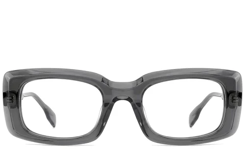 Lunettes rectangulaires en acétate gris #BS522-0342