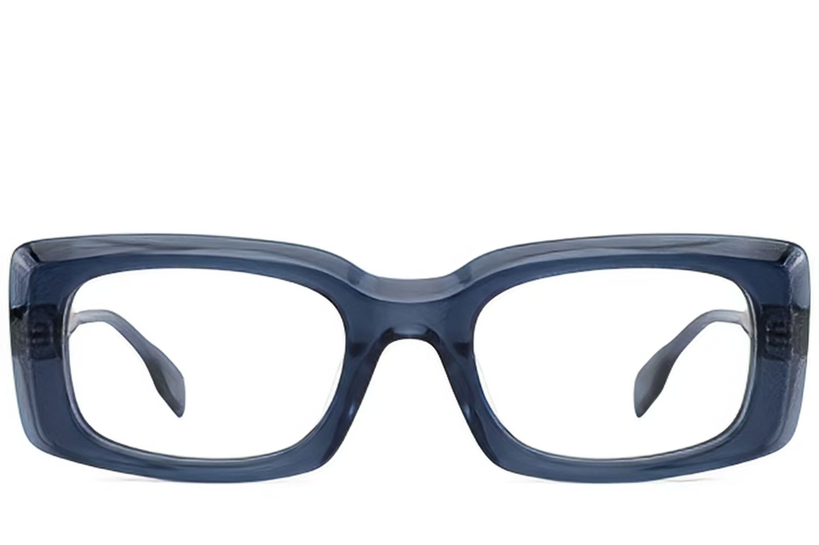 Bicchieri rettangolari in acetato blu #BS522-0343