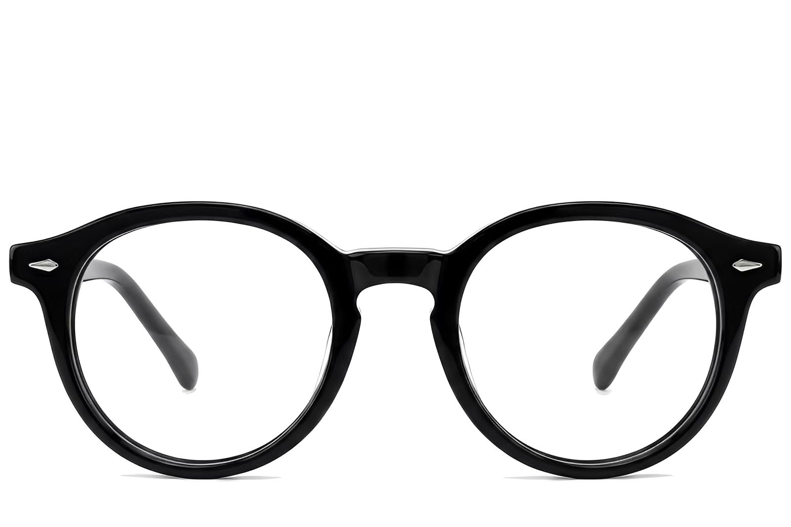 Occhiali ovali in acetato grigio #BS522-0344