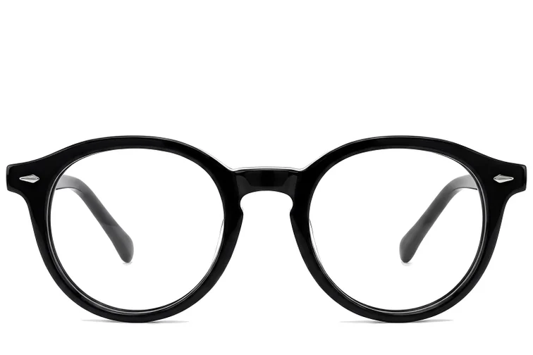 Occhiali ovali in acetato grigio #BS522-0344