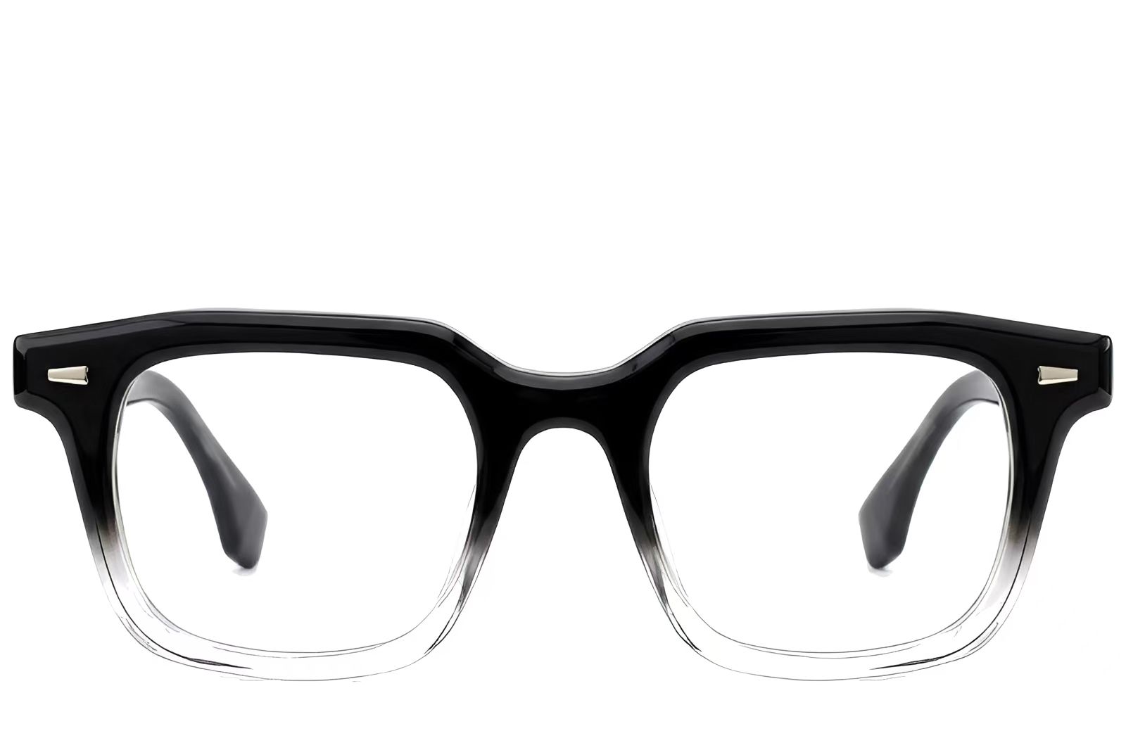 Bicchieri rettangolari in acetato nero #BS522-0349
