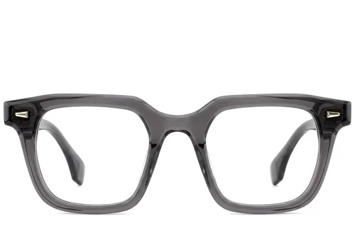 Lunettes rectangulaires en acétate gris #BS522-0350