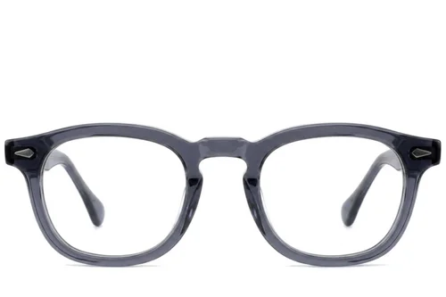 Lunettes rectangulaires en acétate bleu #BS522-0356