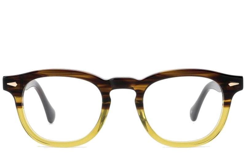 Rectangular Tortoiseshell Acetate Glasses #BS522-0357