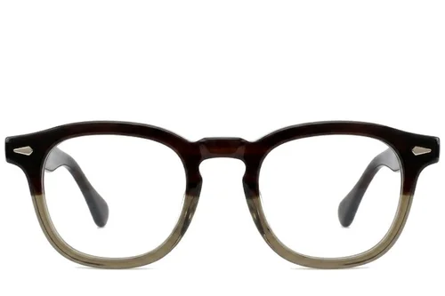Lunettes rectangulaires en acétate écaille de tortue #BS522-0357