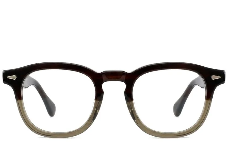 Rectangular Tortoiseshell Acetate Glasses #BS522-0357