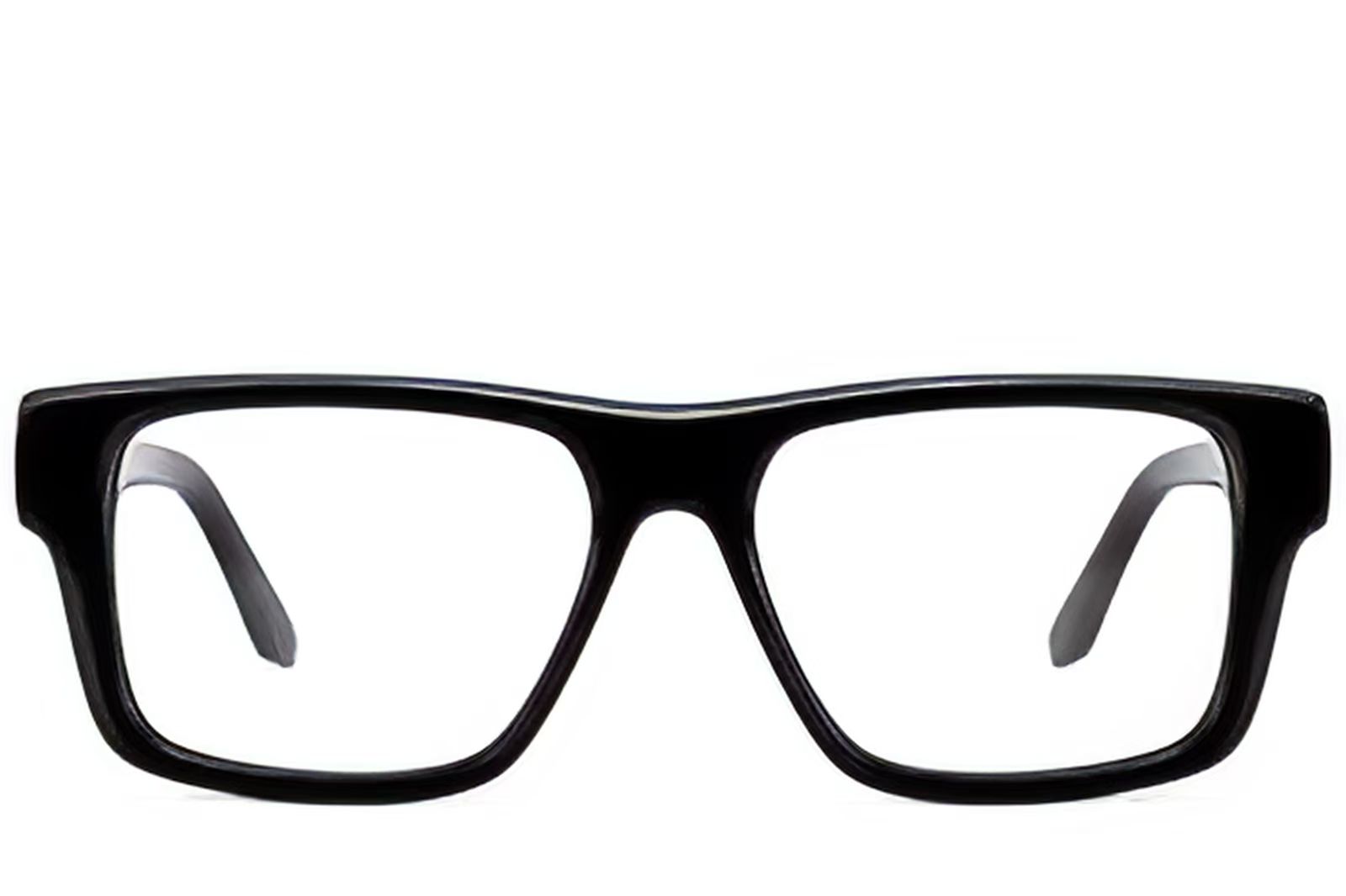 Lunettes rectangulaires en acétate noir #BS522-0358