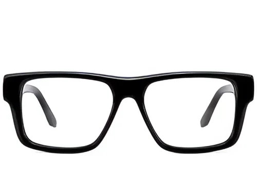Lunettes rectangulaires en acétate noir #BS522-0358
