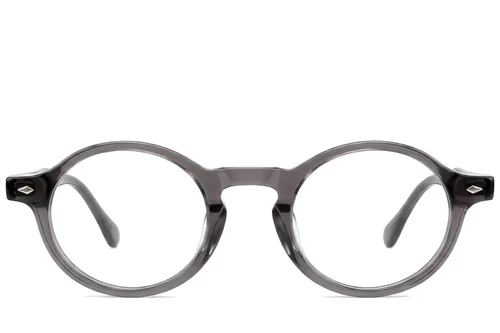Lunettes rondes en acétate gris #BS522-0362