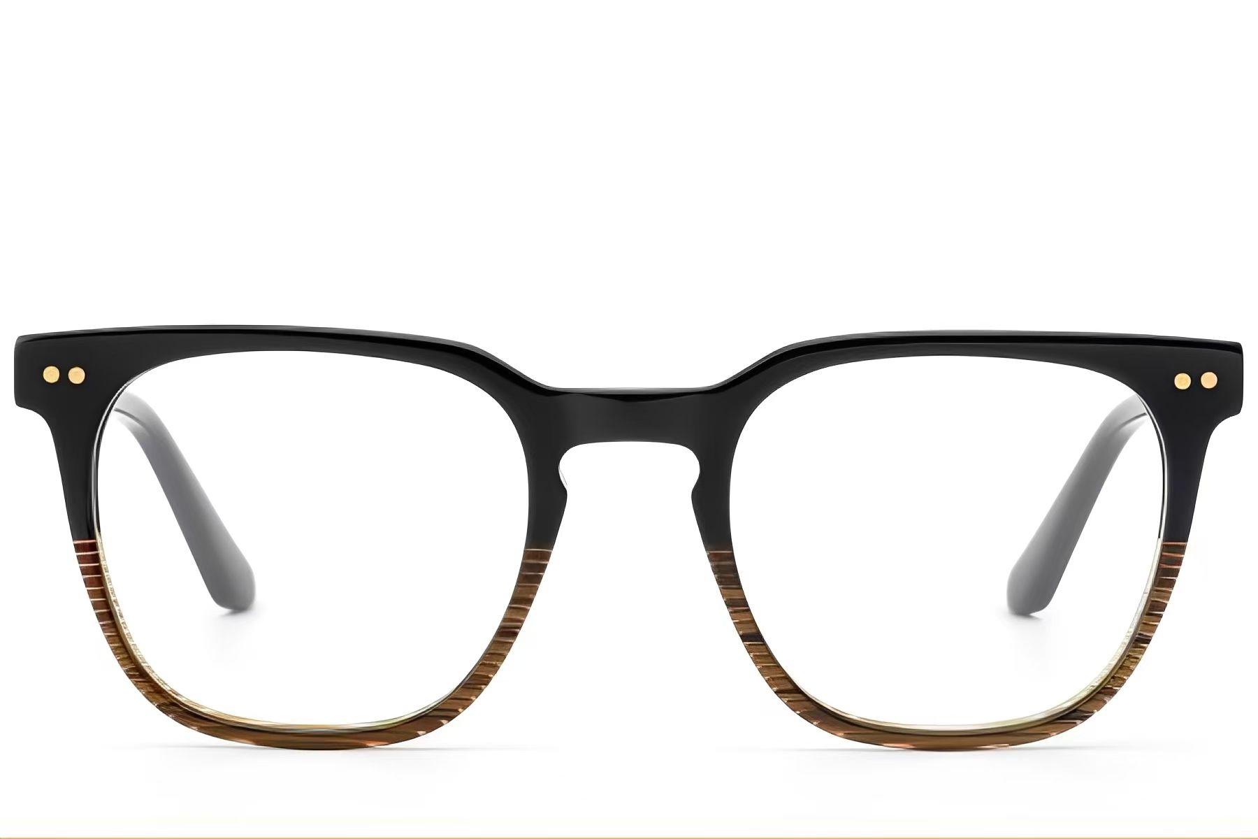 Rectangular Pattern Acetate Glasses #BS522-0366
