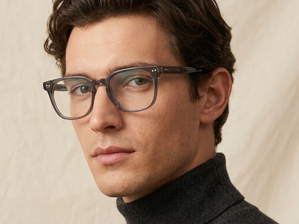 Bicchieri rettangolari in acetato grigio #BS522-0367