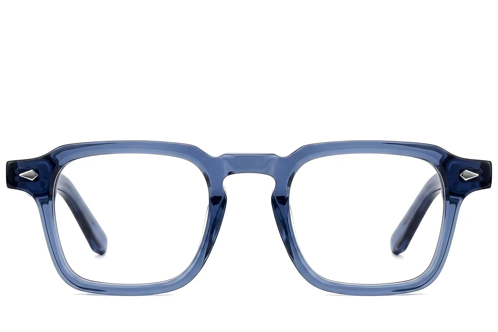 Bicchieri rettangolari in acetato blu #BS522-0371