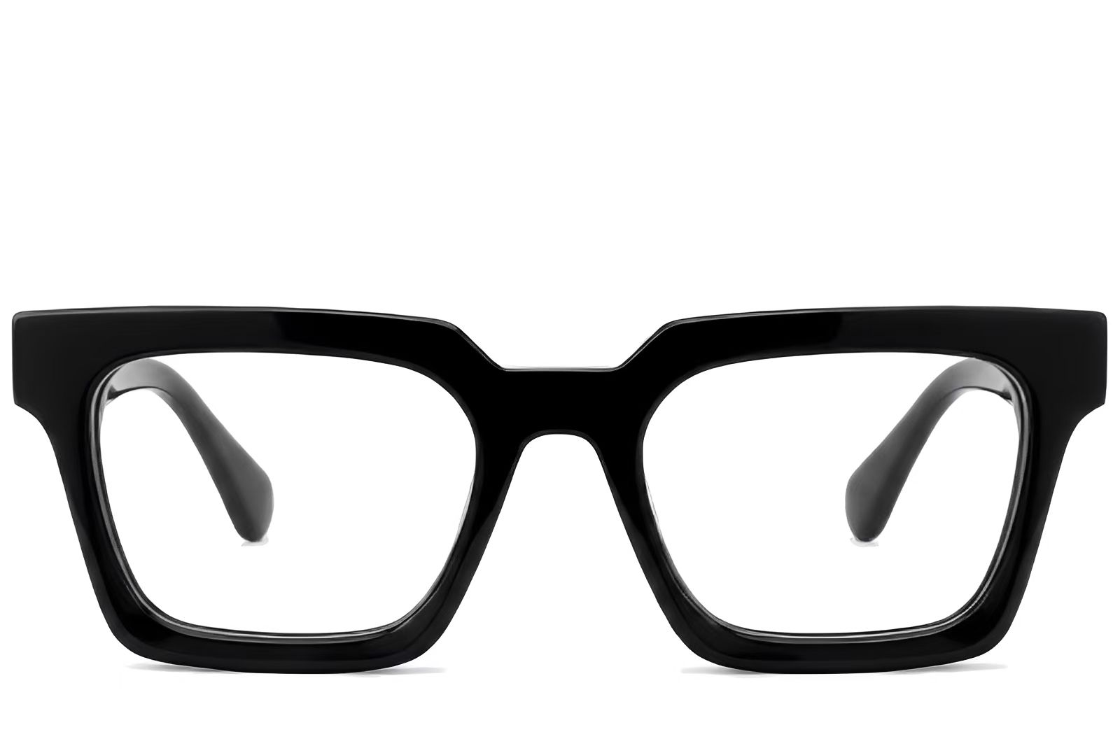 Bicchieri rettangolari in acetato nero #BS522-0373