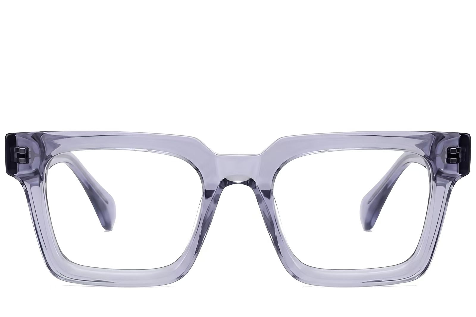 Vasos rectangulares de acetato gris #BS522-0374