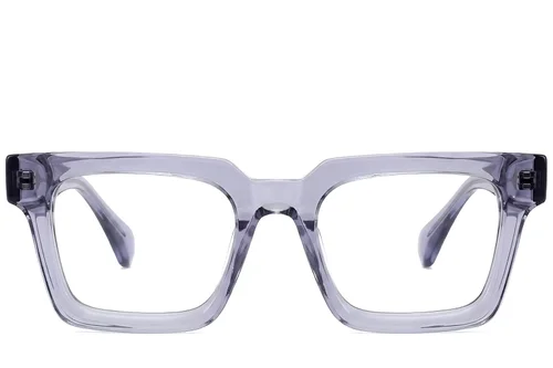 Lunettes rectangulaires en acétate gris #BS522-0374