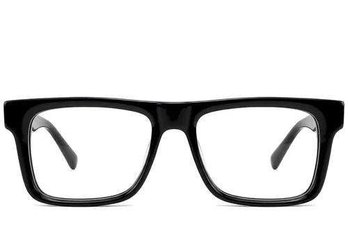Aviator zwarte acetaatbril #BS522-0377
