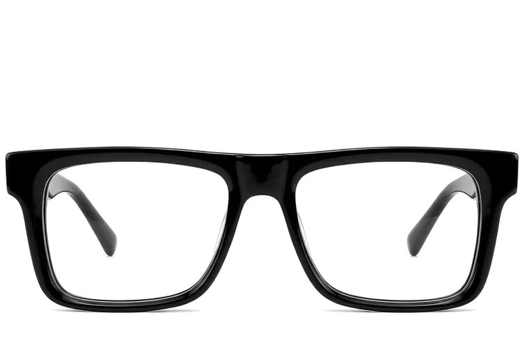 Aviator Black Acetate Glasses #BS522-0377