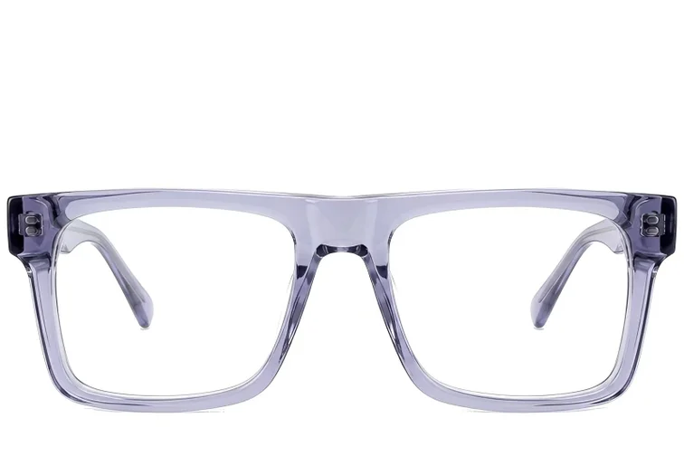 Aviator Grey Acetate Glasses #BS522-0378