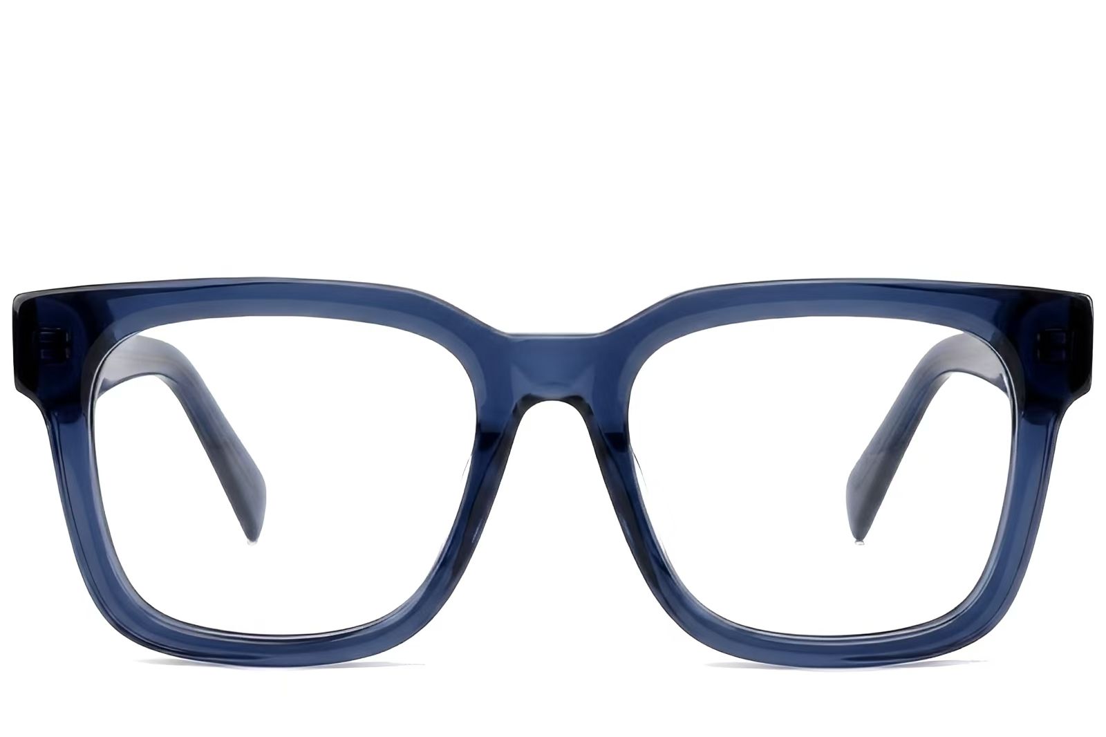 Rectangular Blue Acetate Glasses #BS522-0380