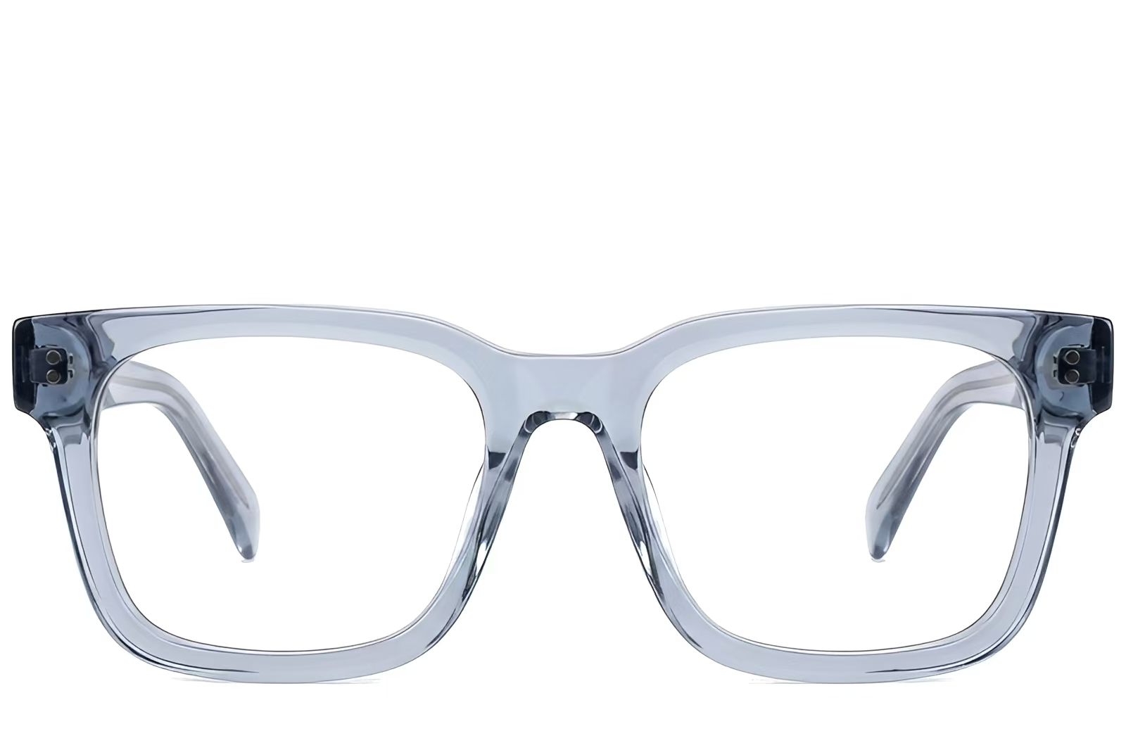 Rectangular Grey Acetate Glasses #BS522-0381