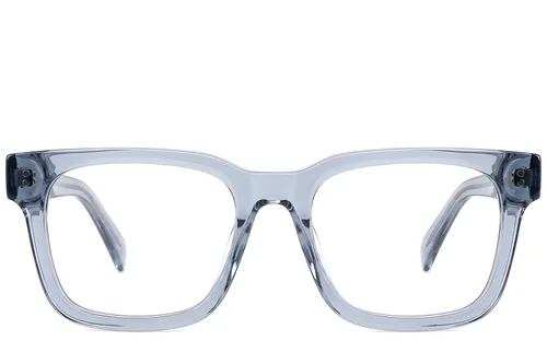 Lunettes rectangulaires en acétate gris #BS522-0381