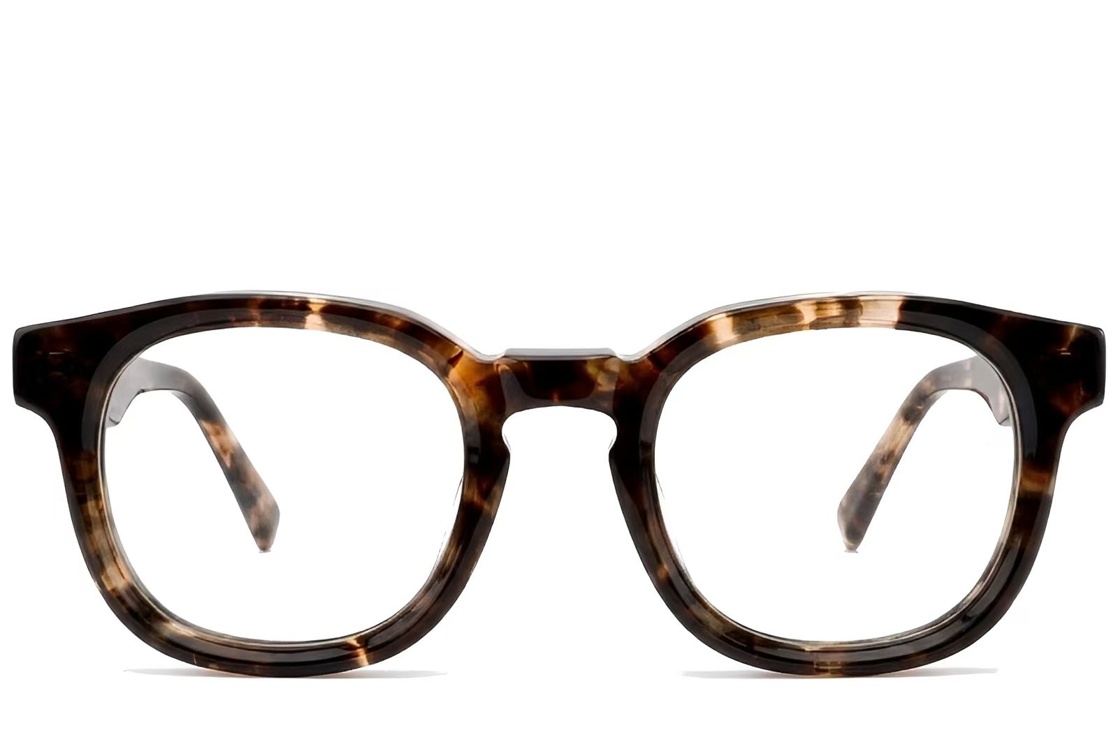 Rectangular Tortoiseshell Acetate Glasses #BS522-0383
