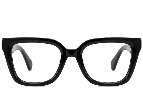 Lunettes papillon en acétate noir #BS522-0386