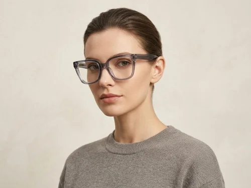 Lunettes en acétate gris papillon #BS522-0388