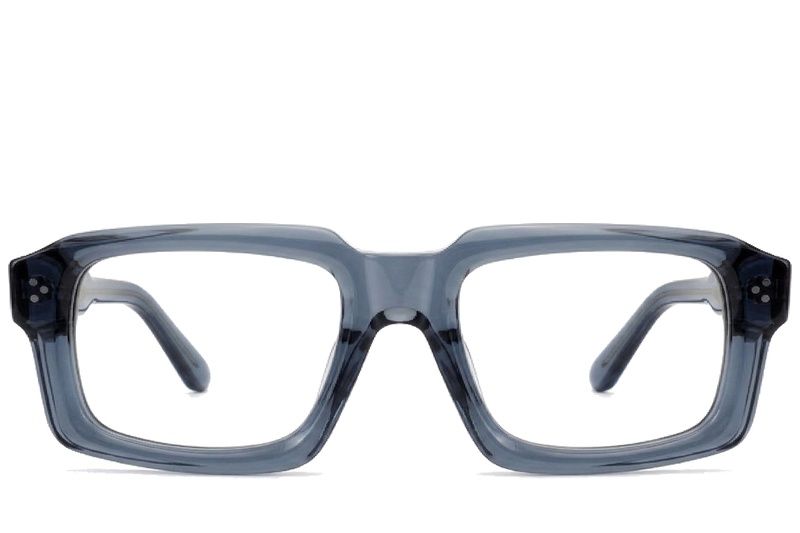 Bicchieri rettangolari in acetato blu #BS522-0391