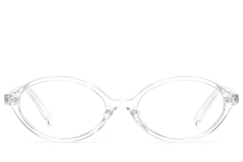Verres ovales en acétate transparent #BS522-0393