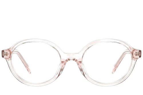 Lunettes ovales en acétate rose #BS522-0395