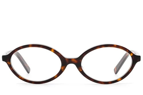 Lunettes ovales en acétate écaille de tortue #BS522-0396