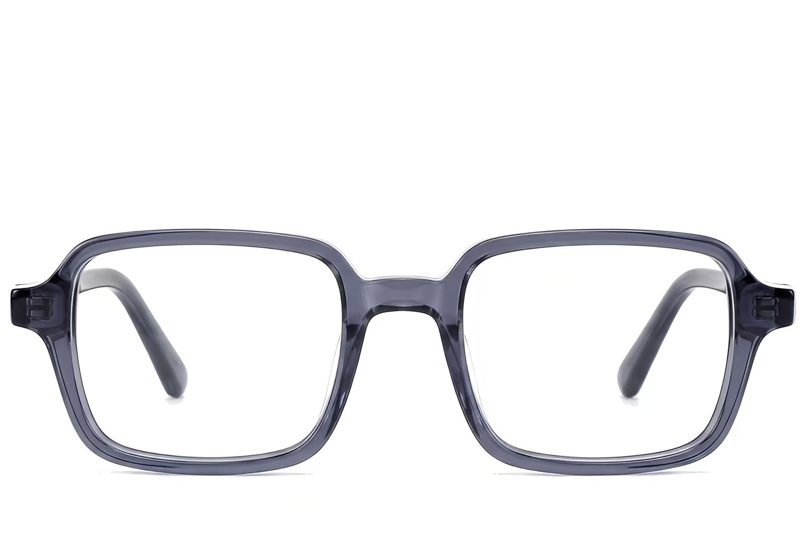 Rectangular Blue Acetate Glasses #BS522-0405
