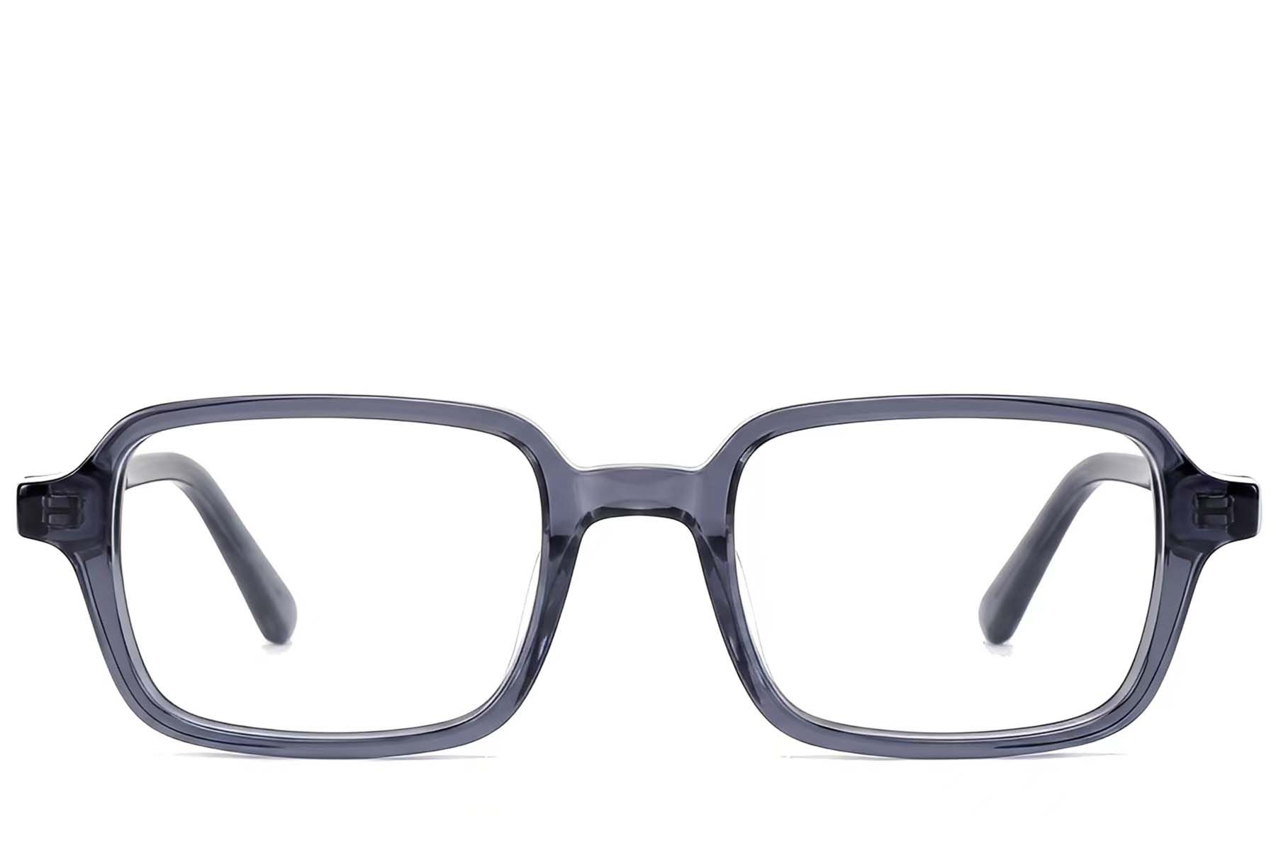 Vasos rectangulares de acetato azul #BS522-0405