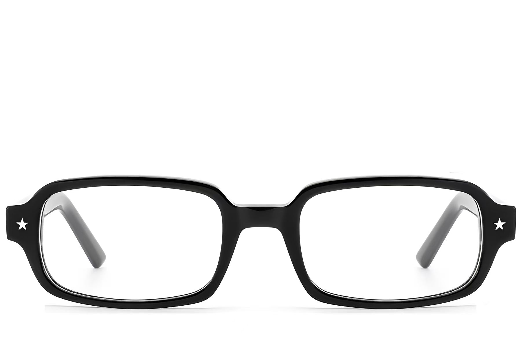 Bicchieri rettangolari in acetato nero #BS522-0416