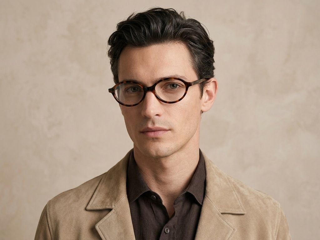 Ovale Acetatbrille in Schildpattoptik #BS522-0424