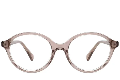 Lunettes ovales en acétate rose #BS522-0425