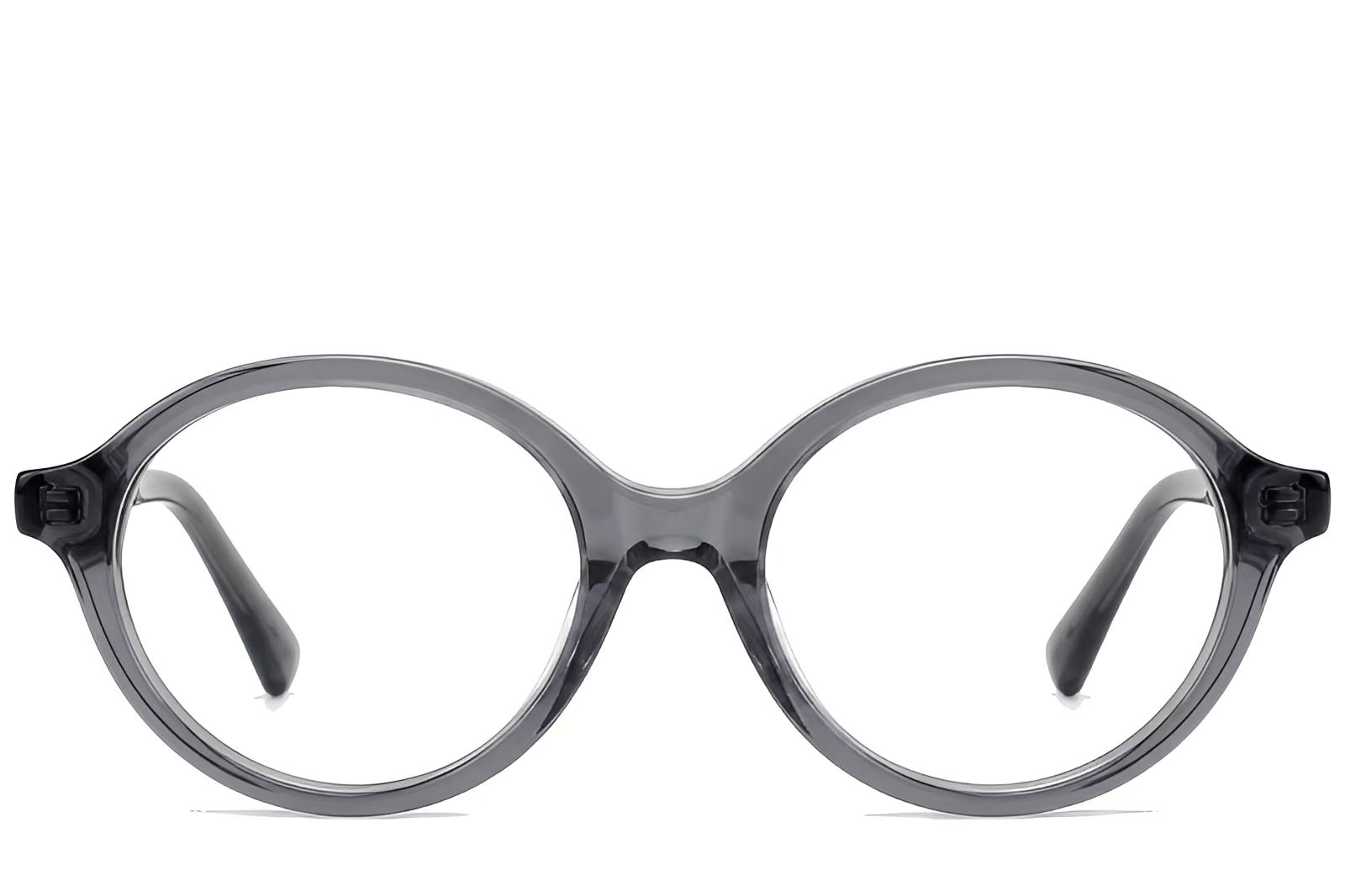 Occhiali ovali in acetato grigio #BS522-0426