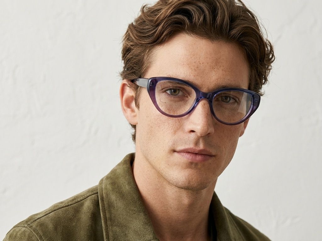 Schmetterlingsblaue Acetatgläser #BS522-0429