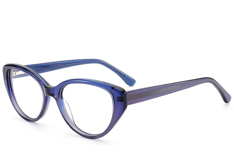 Occhiali in acetato blu farfalla #BS522-0429