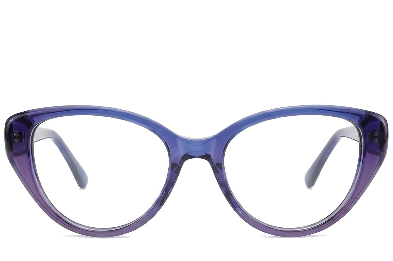 Occhiali in acetato blu farfalla #BS522-0429