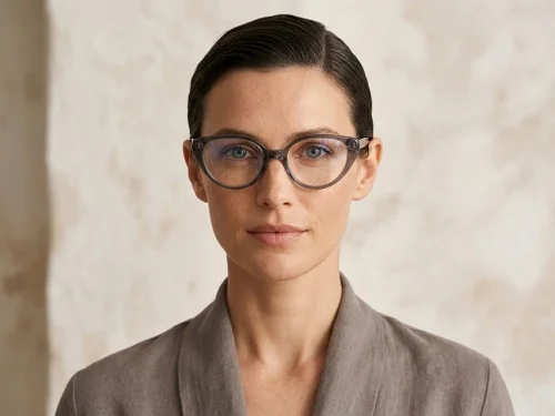 Lunettes en acétate gris papillon #BS522-0431