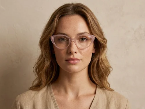 Lunettes en acétate rose papillon #BS522-0432