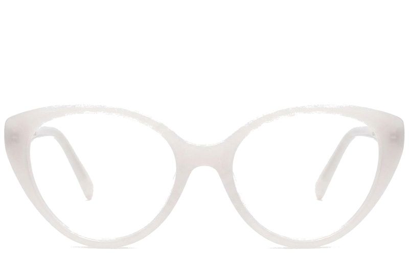 Butterfly White Acetate Glasses #BS522-0433