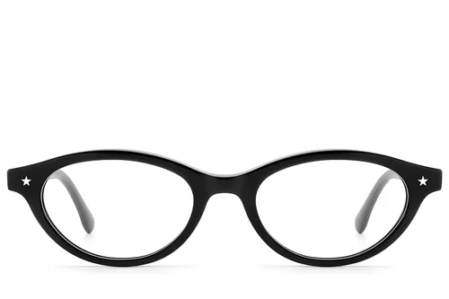 Lunettes papillon en acétate noir #BS522-0444